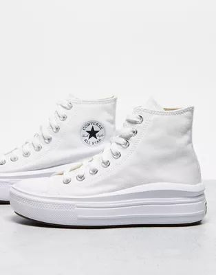 Converse Chuck Taylor All Star Move Hi trainers in ivory | ASOS (Global)