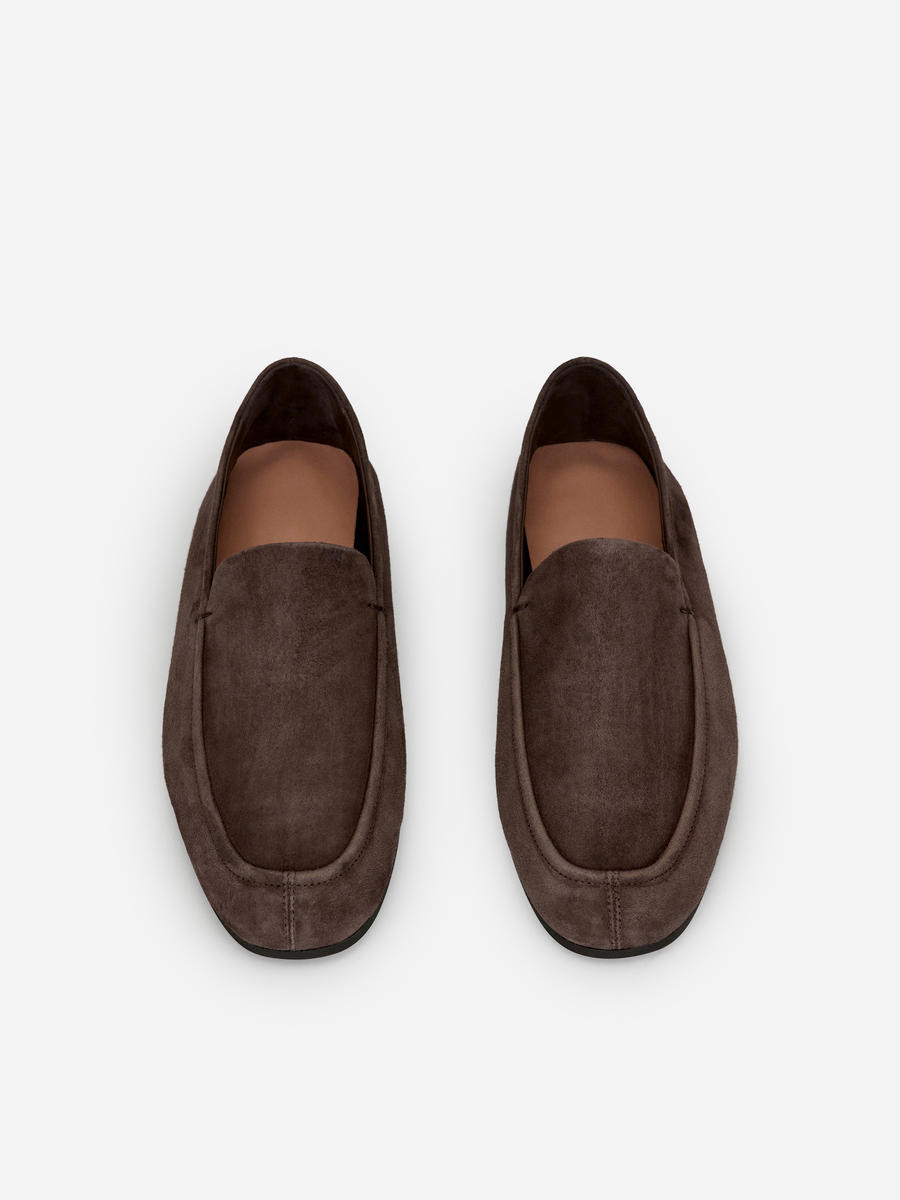 Schmaler Loafer aus Veloursleder – Braun – Damen – ARKET DE | Arket EU