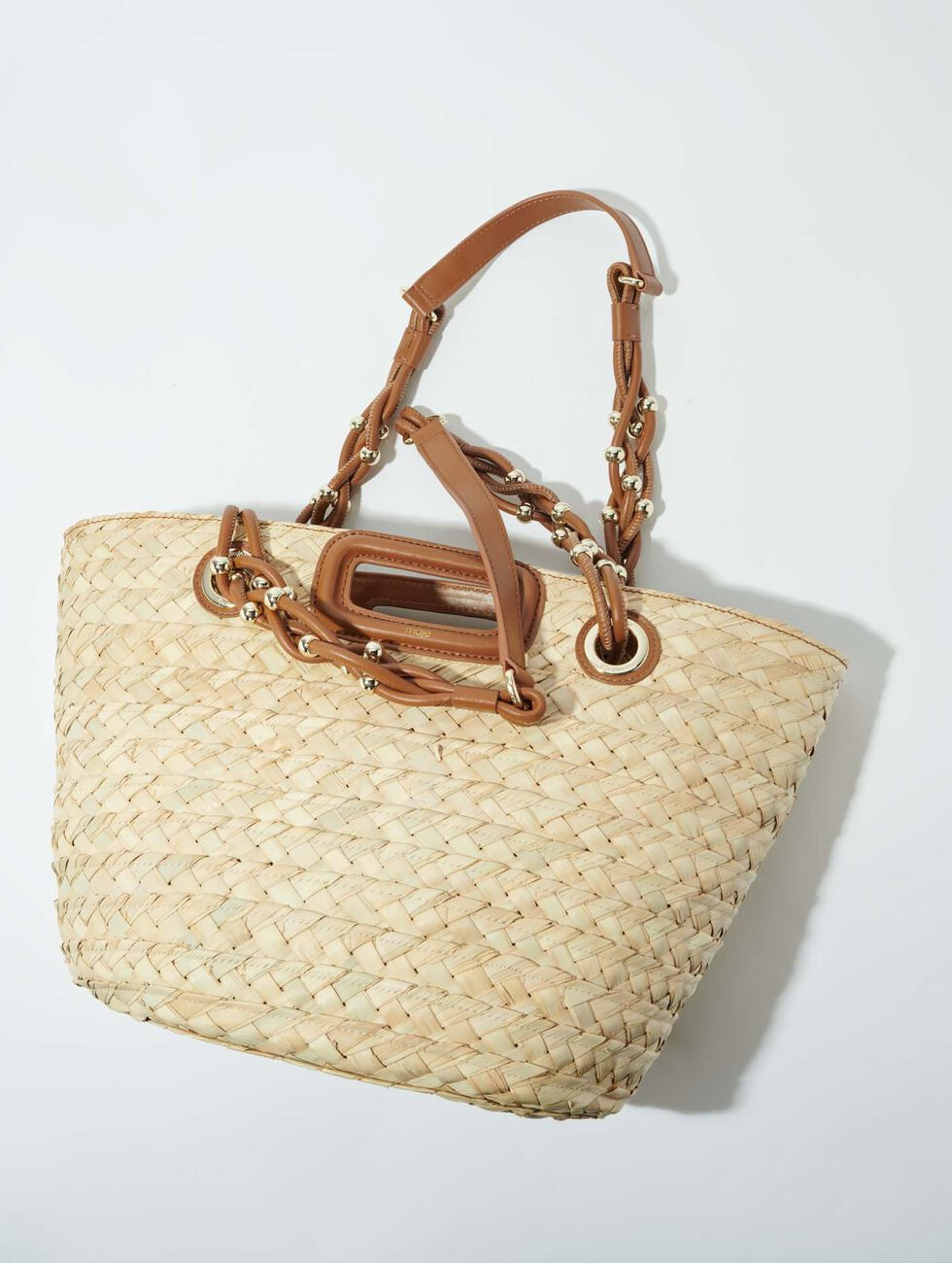 Geflochtener Korb aus Raffia Braun für Damen | Maje | Maje EU