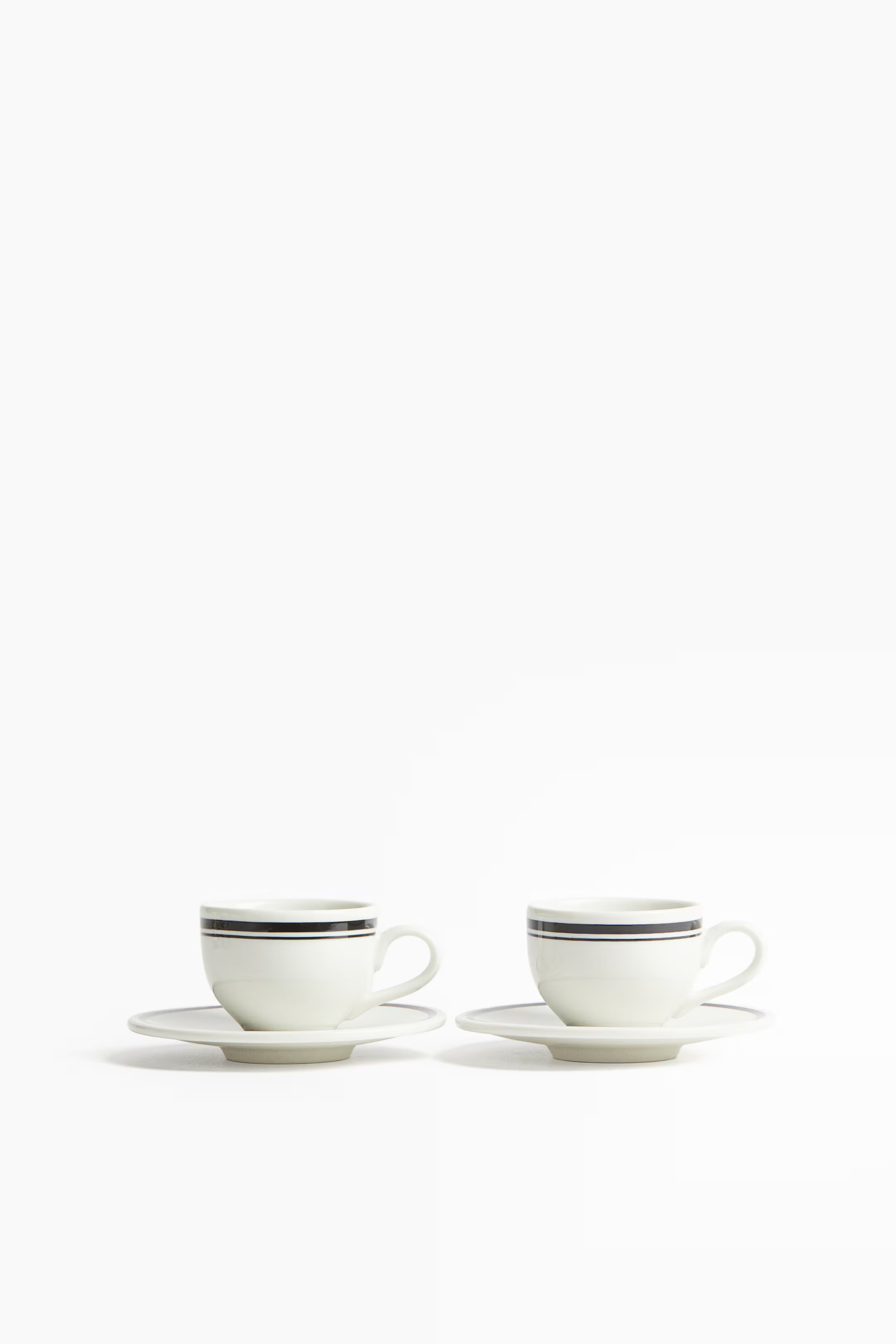 2-Pack Espresso Cup and Saucer | H&M (US + CA)