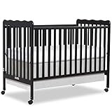 Dream On Me Carson Classic 2-in-1 Convertible Crib in Black, Greenguard Gold Certified, Full 54x31x4 | Amazon (US)