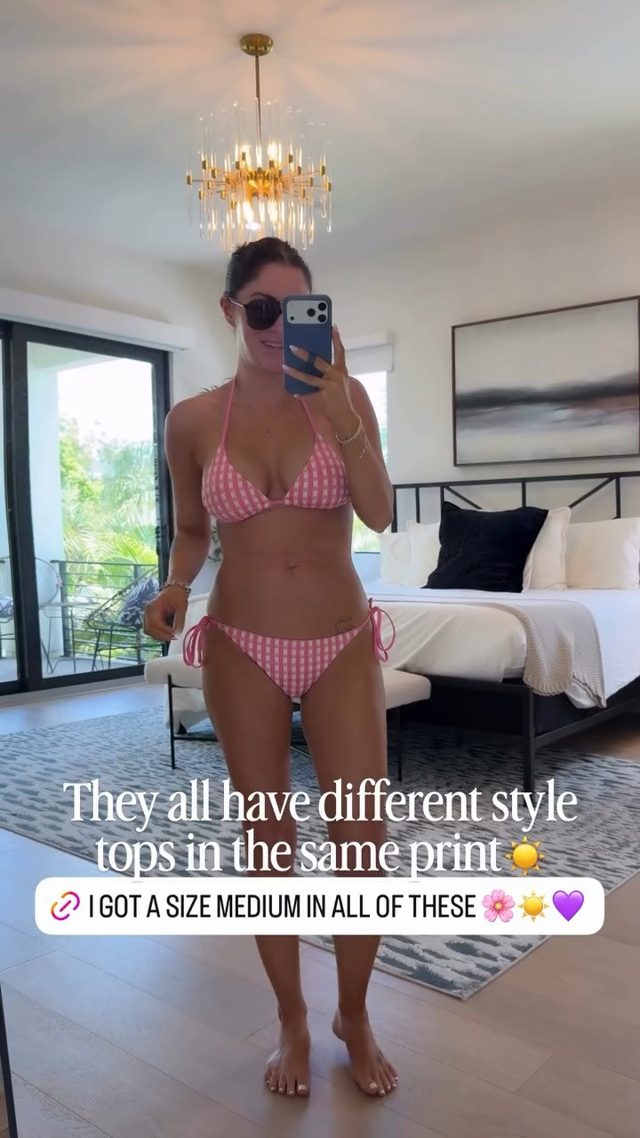 Could not pass up this pink gingham suit! 💓 I would recommend sizing up. So cute and I love the adjustable tie side bottoms.

Gingham swimsuit
Swimwear
Resort wear
Beach vacation inspo
Summer outfits

#LTKootd #LTKSeasonal #LTKSwim