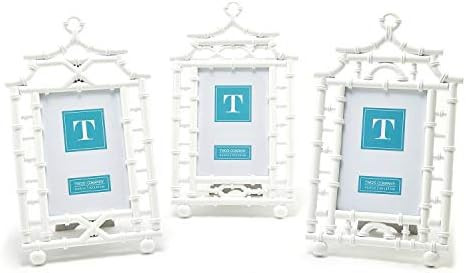 Two's Company White Pagoda 4" x 6" Photo Frame Assorted 3 Designs | Amazon (US)