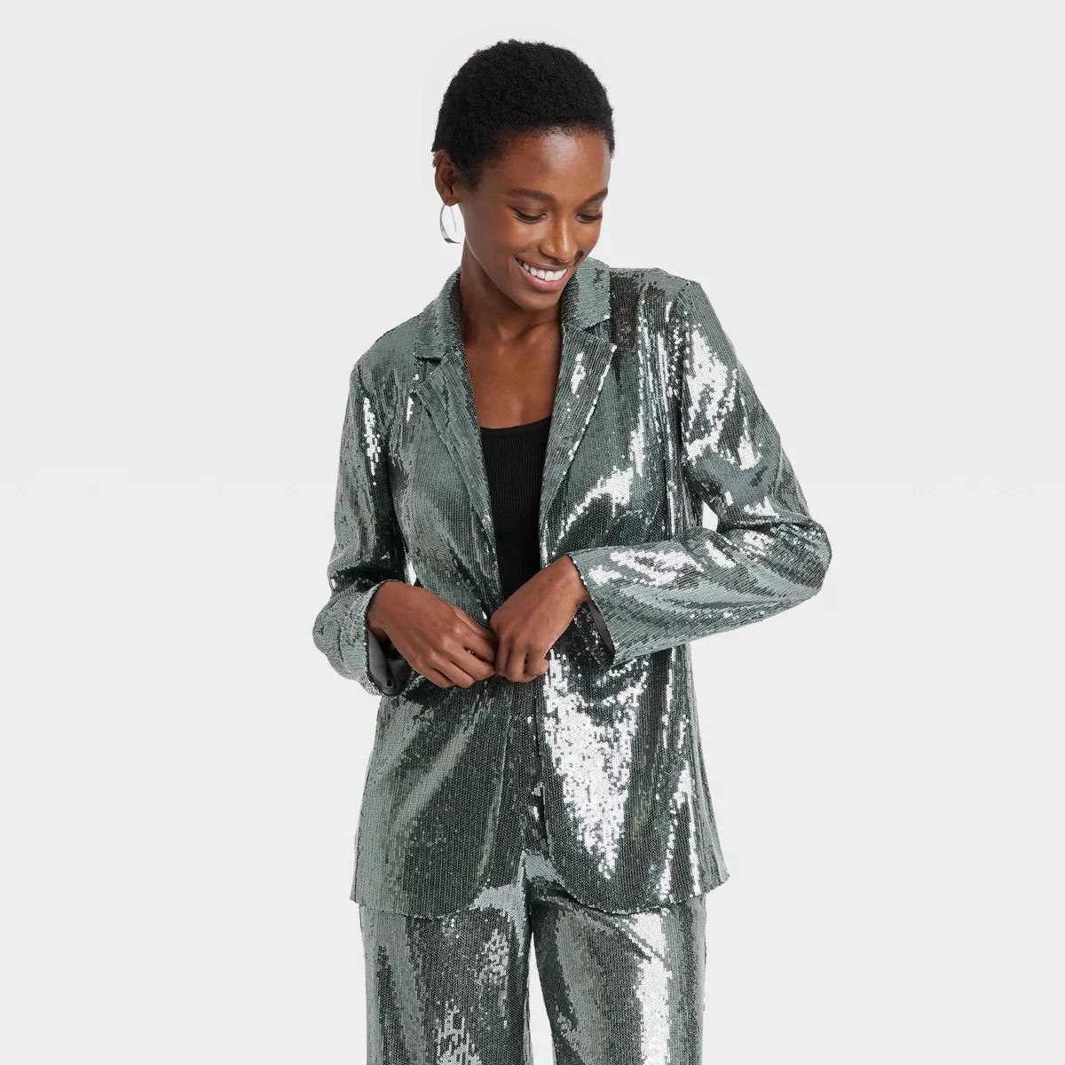 Women's Holiday Sequin Blazer - A New Day™ | Target