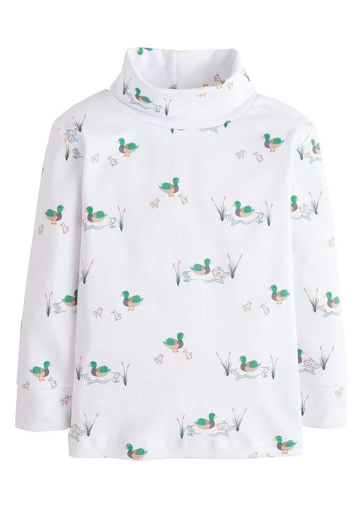 Mallard Printed Turtleneck | Little English