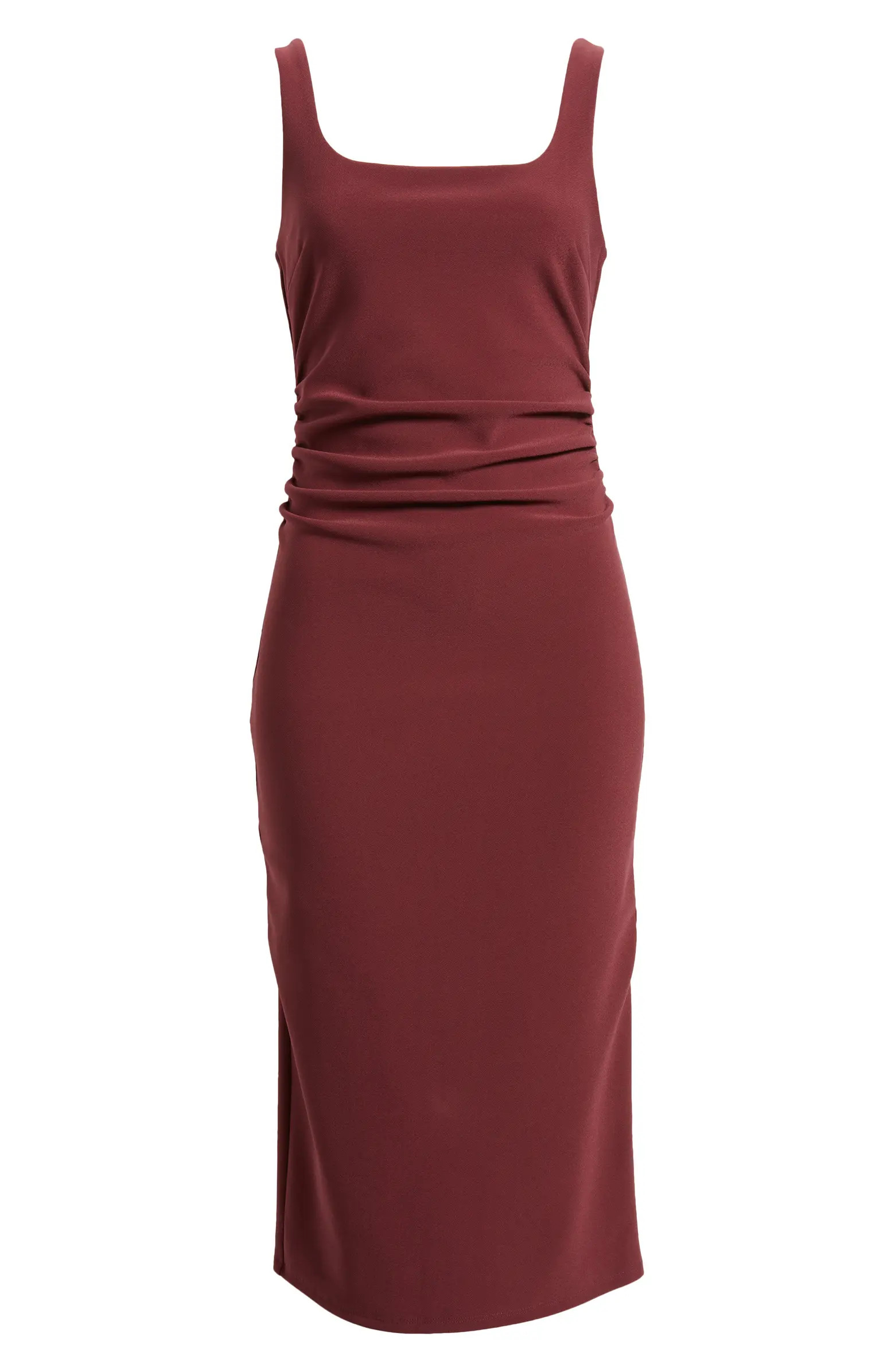 Bonded Crepe Midi Dress | Nordstrom