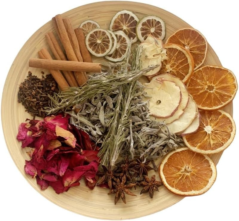 Simmering Potpourri, Simmer Pot Potpourri - Dried Orange Slices, Cinnamon, Cloves, Apple Slice, Rosemary, Apple Slice, Perfect Christmas House Warming Hostess Gift | Amazon (US)