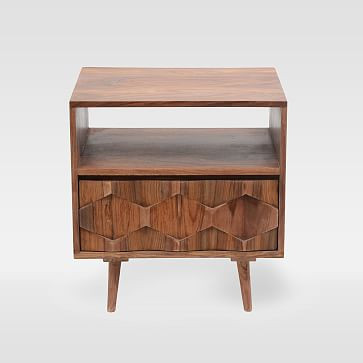 Modern Geo Wood Nightstand | West Elm (US)