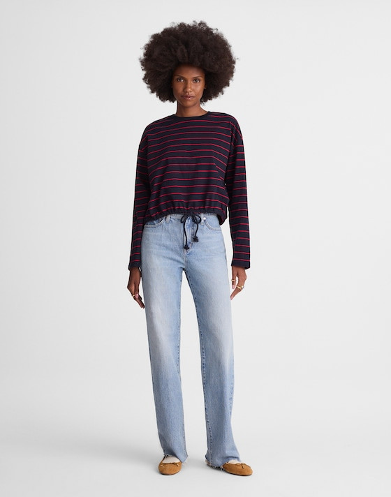 The Perfect Tie-Waist Tee in Allday Jersey | Madewell