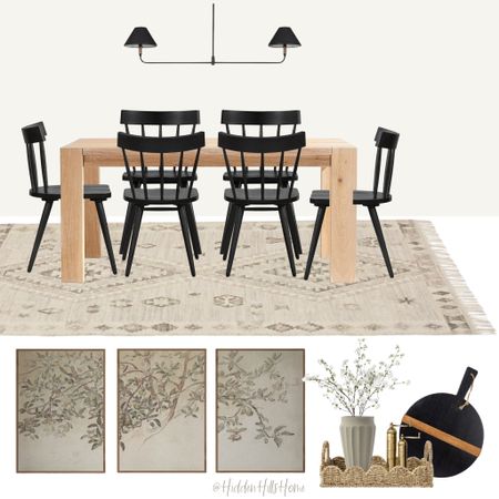 Dining room, dining table, dining chairs, dining room decor ideas, dining room rug #diningroom 

#LTKsalealert #LTKhome #LTKfamily