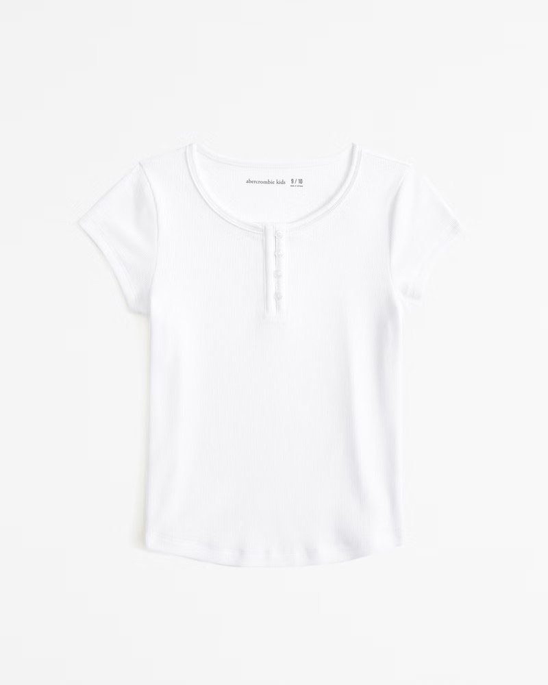 girls essential henley tee | girls new arrivals | Abercrombie.com | Abercrombie & Fitch (US)