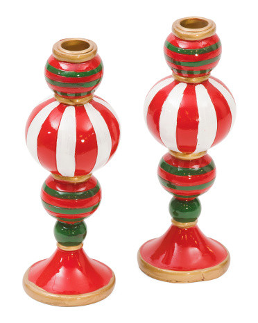 2pk Stacked Balls Candleholder Set | TJ Maxx