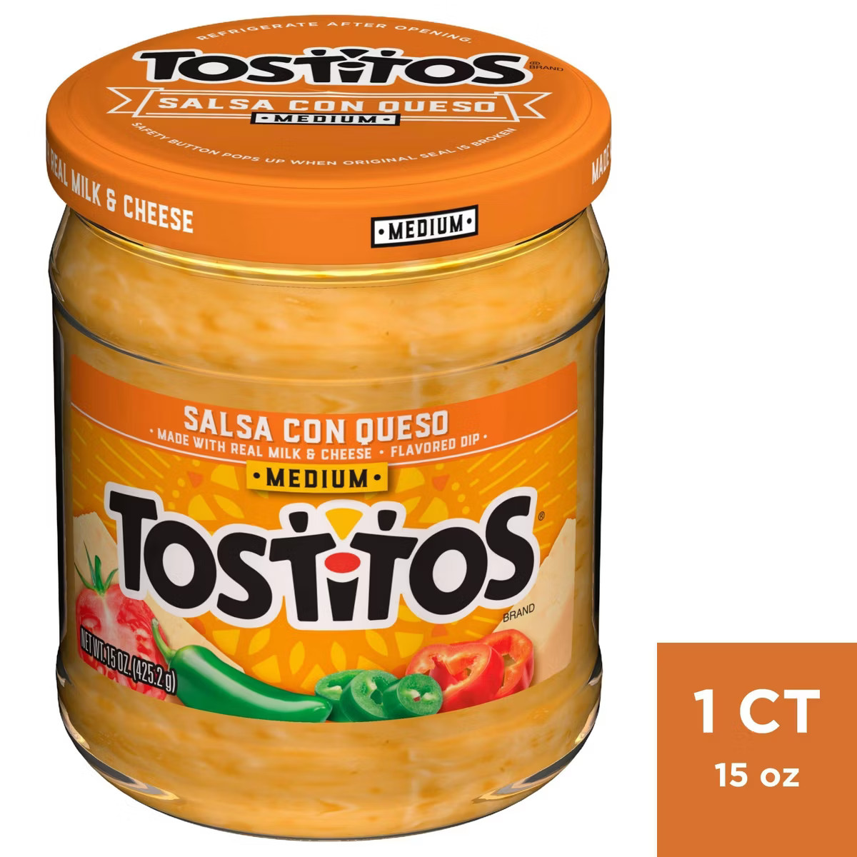 Tostitos Salsa Con Queso Medium - 15oz | Target