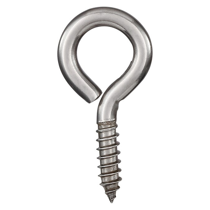 National Hardware #4 x 15/16-in Stainless Coarse Thread Eye Bolt (2-Count) | Lowe's