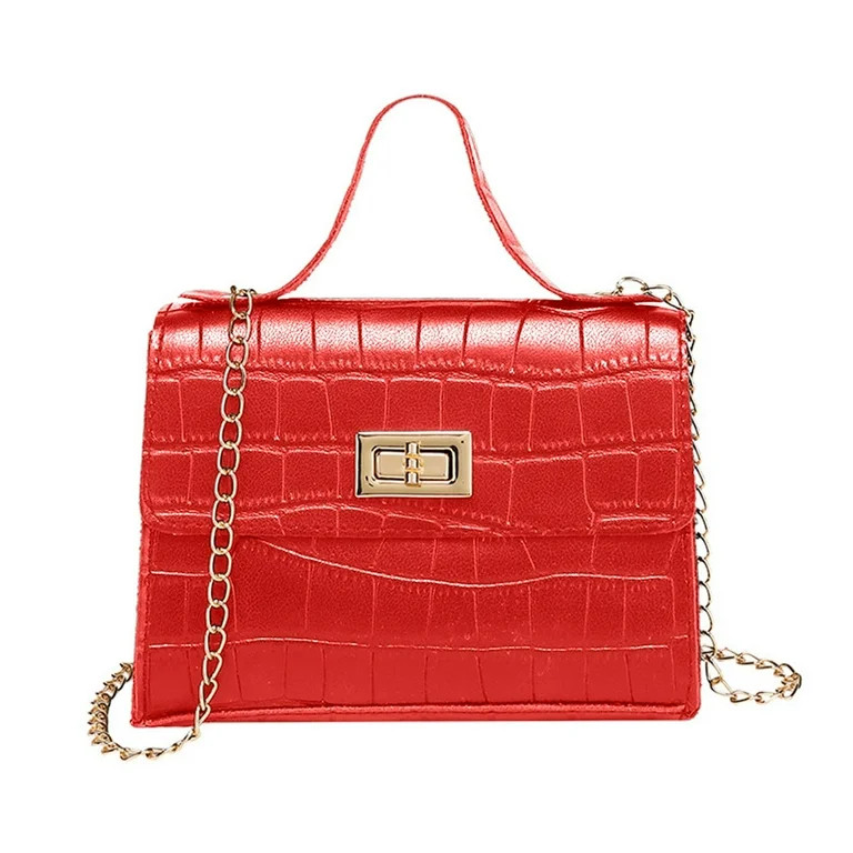 Tao Tao Women's Stylish Stone Pattern Crossbody Handbags Elegant Leather Shoulder Bags Chain Purs... | Walmart (US)