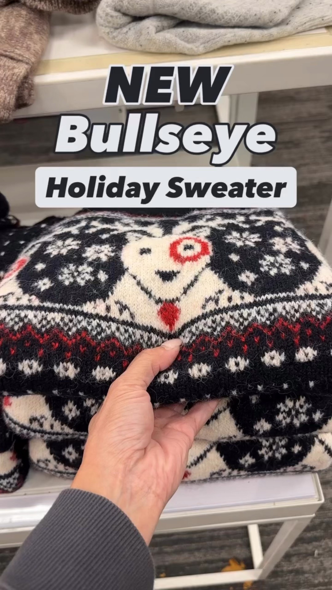 Y’all, Stop it right now!!  Bullseye holiday wearables have finally hit our sales floor and it is just TOO cute!  I totally picked up this adorable sweater & purse charm today and I am obsessed!  Not pictured…matching socks!  

* Sweater - $30
* Purse Charm - $10

#target #targetstyle #christmas #fashion #ootd #lifestyle #reelitfeelit #music #trend  #instagood #love #instadaily #cute #instafashion #instamood #holiday #new 
#viral #viralvideos #reels #reelsinstagram #trending #trendingreels #explore #exploremore #explorepage #foryou #foryoupage #fyp #giftideas 

#LTKHoliday #LTKSeasonal #LTKGiftGuide
