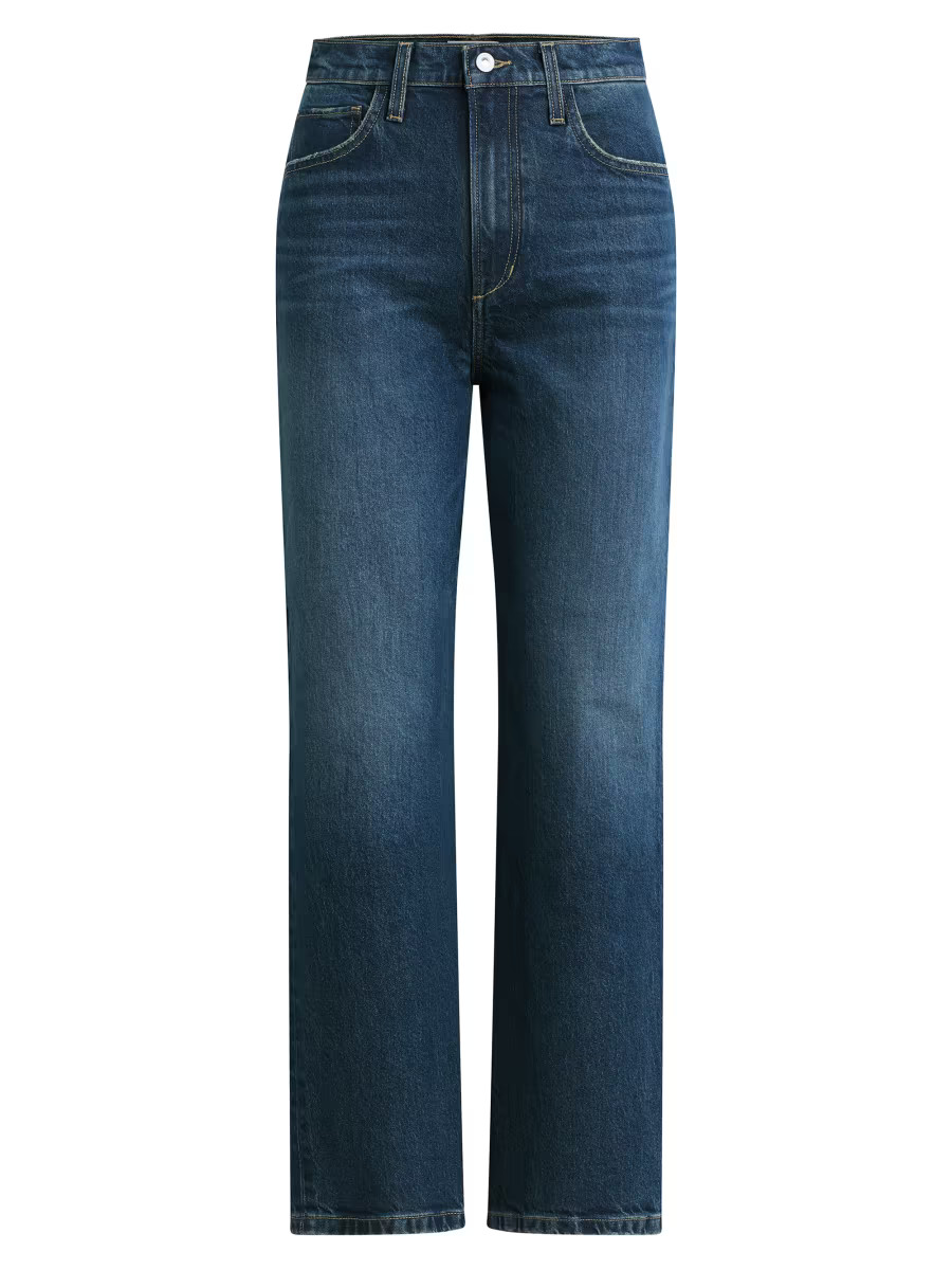 The Valentina High-Rise Straight-Leg Jeans | Saks Fifth Avenue