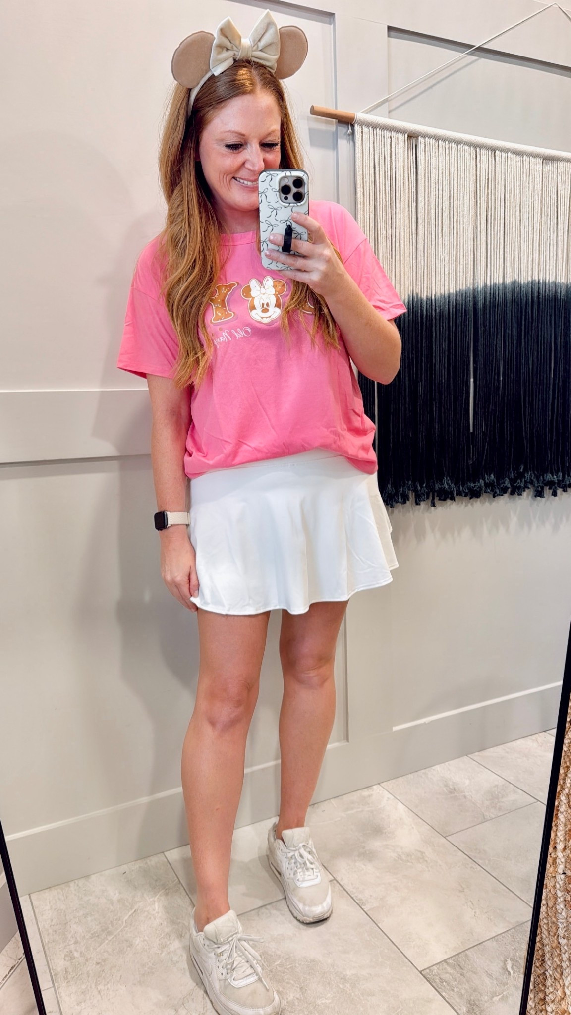 Christmas at Disney World Outfit idea: gingerbread Minnie shirt + white skort

Minnie shirt: reg size M (women's fit)
Skort: regular size M

#LTKTravel #LTKSeasonal #LTKHoliday