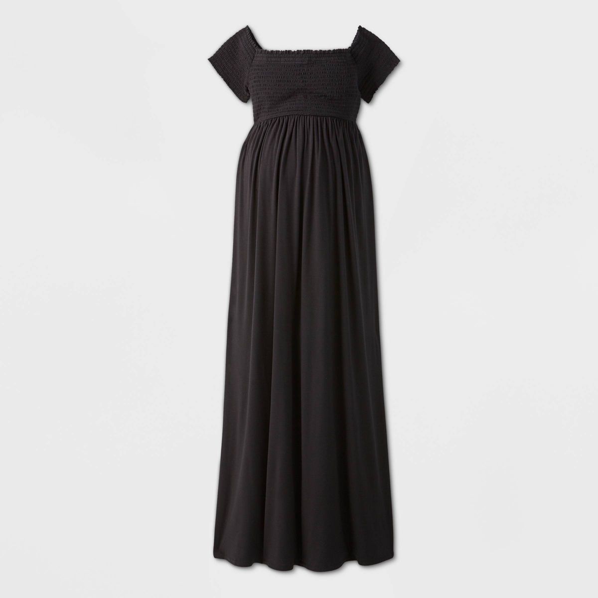 Short Sleeve Smocked Maxi Maternity Dress - Isabel Maternity by Ingrid & Isabel™ | Target