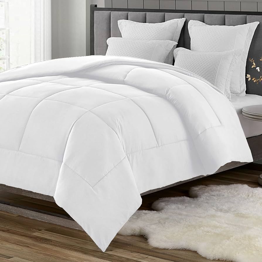 Cathay Home ADC Alternative Down Comforter, Queen, White | Amazon (US)