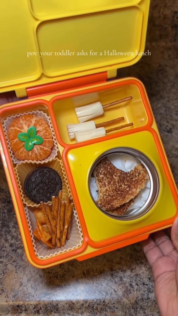preschool lunch with a fun Halloween twist 🎃 
@omielifeinc #OmieLifeAmbassador
@cutiescitrus @rold.gold @frigocheeseheads @oreo @doritos 

#bentobox #kidslunch #omiebox #lunchideas #foodtutorials #toddlerlunchideas #toddlerlunch #bentoboxlunch #stayathomemom #momlife #birminghaminfluencer #birminghamal #bhaminfluencer #birminghamalinfluencer #bham #familycontentcreator #tiktokshopcreatorpicks #alabamamomcreator #momcontent 

kids lunch ideas
packing kids lunch for school
Kindergarten preschool lunch box packing kids packing my kids lunch cute ideas
packing lunch for my kids black mom content creator

#LTKHalloween #LTKHoliday #LTKKids