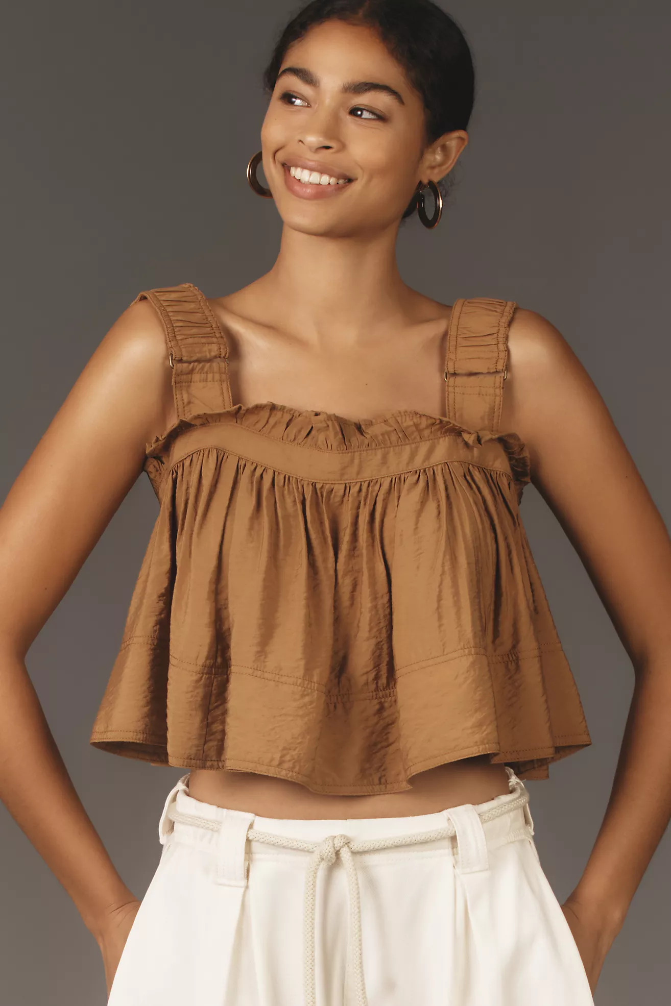 Pilcro Cropped Swing Tank | Anthropologie (US)
