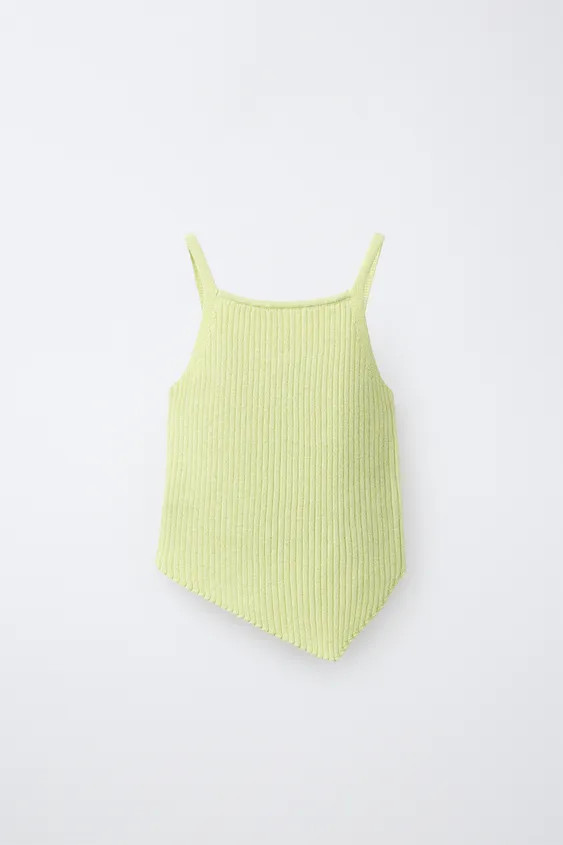 ASYMMETRIC SHIMMER TOP | Zara UK
