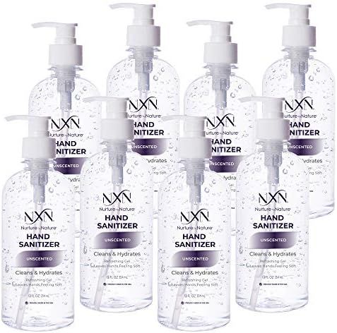 NxN 70% Alcohol Hand Sanitizer, Unscented Refreshing Gel, USP Grade A+, 96 Total FL OZ - 8 Pack o... | Amazon (US)