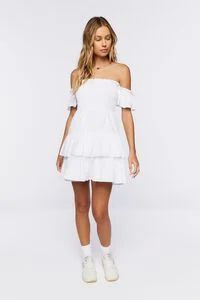 Ruffled Off-the-Shoulder Mini Dress | Forever 21 | Forever 21 (US)