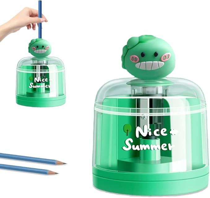 AZLNRMU Electric Pencil Sharpener - Cute Design Pencil Sharpener for Colored Pencils(6-8.5mm), Bl... | Amazon (US)