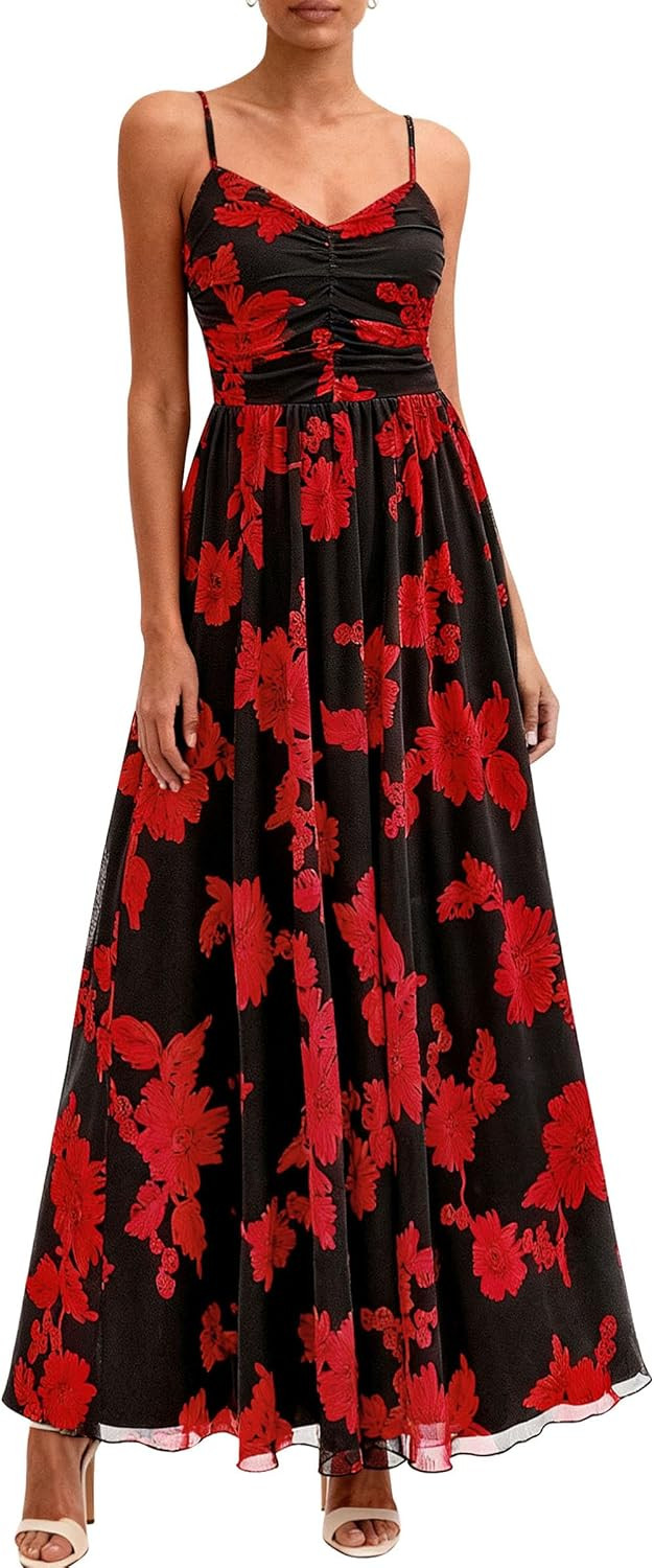 PRETTYGARDEN Women Summer Floral Maxi Dress | Amazon (US)