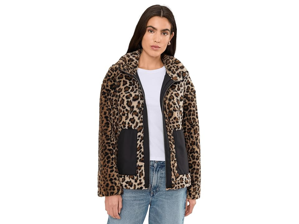 Levi's(r) Sherpa Teddy Jacket Women's Jacket Leopard : LG, Polyester | Zappos