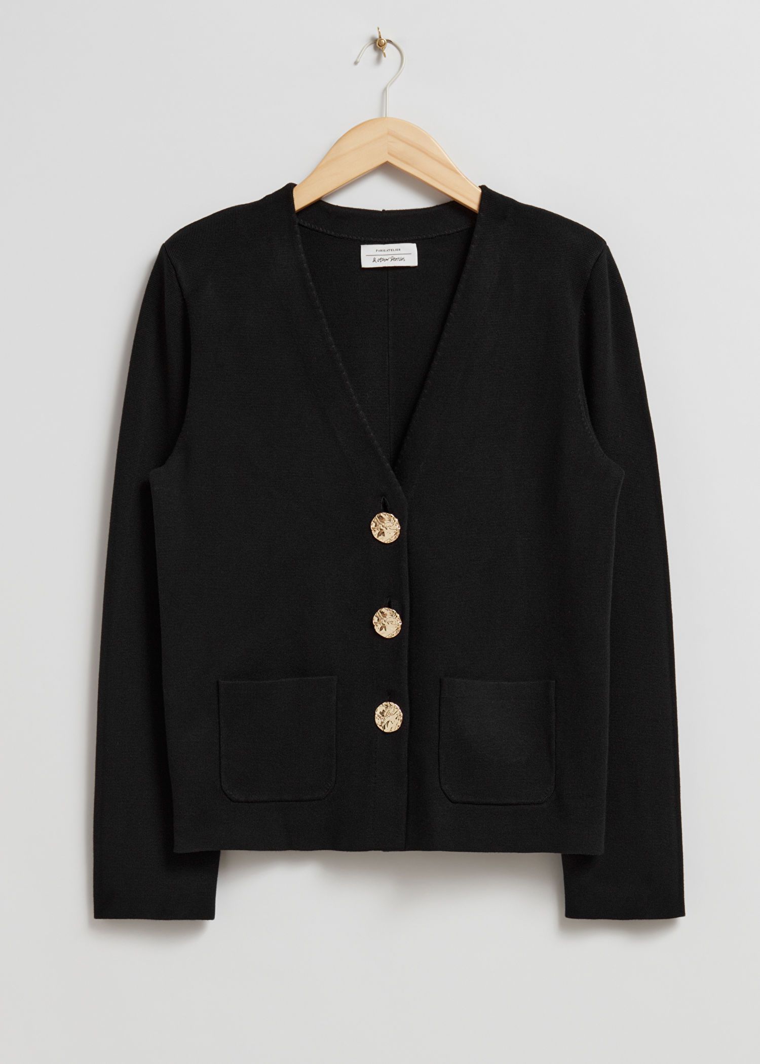 Gold Button Knit Jacket | & Other Stories US