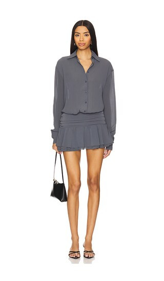 LIONESS Girls Girls Girls Mini Dress in Grey. - size M | Revolve Clothing (Global)