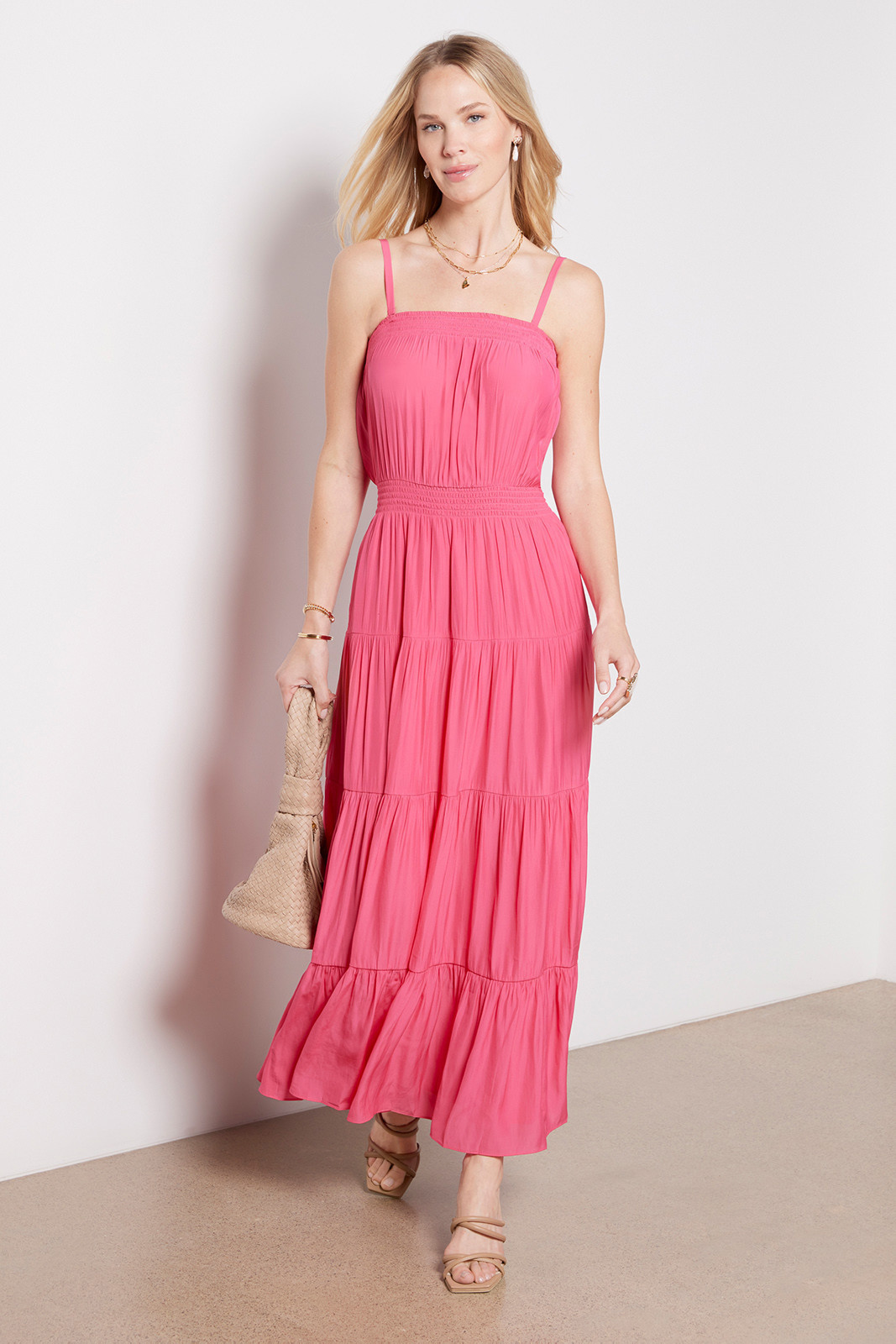 Halle Satin Dress | Evereve