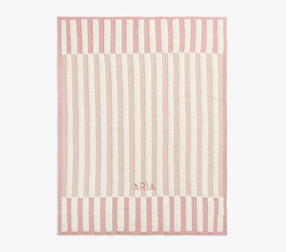 Plush Knit Tonal Stripe Baby Bedding | Pottery Barn Kids