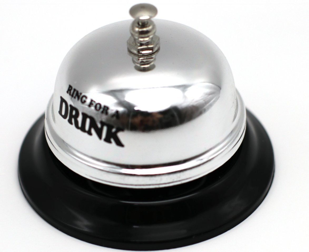 Desk Call Bell Ring for Service Great Fun Creative Novelty Gag Party Gift (Ring for a Drink) | Amazon (US)
