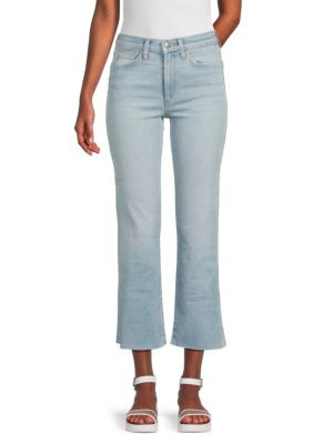 High Rise Faded Cropped Bootcut Jeans | Saks Fifth Avenue OFF 5TH
