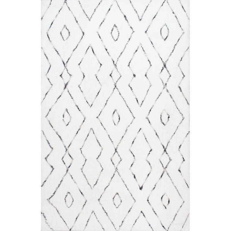 Peraza Hand-Tufted White Area Rug | Wayfair North America