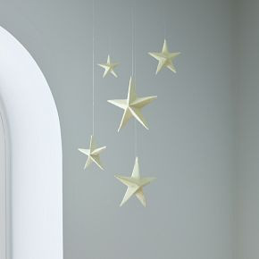 Papier-Mache Glow-in-the-Dark Stars Wall Art | West Elm (US)
