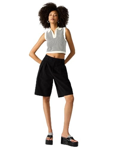 Steve Madden Apparel Ivana Shorts, Black, Large | Amazon (US)