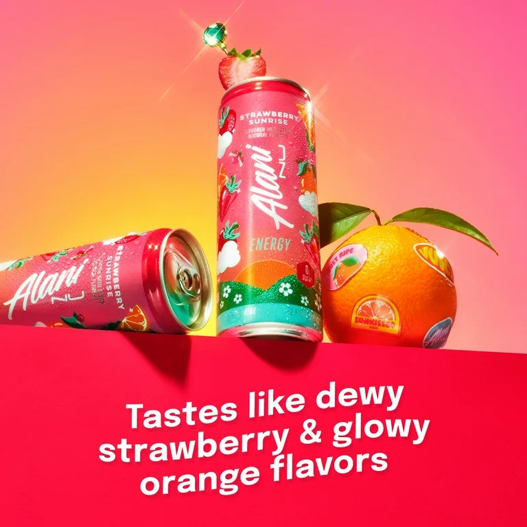 Alani Nu, Strawberry Sunrise, 12 fl oz, Single Can | Walmart (US)