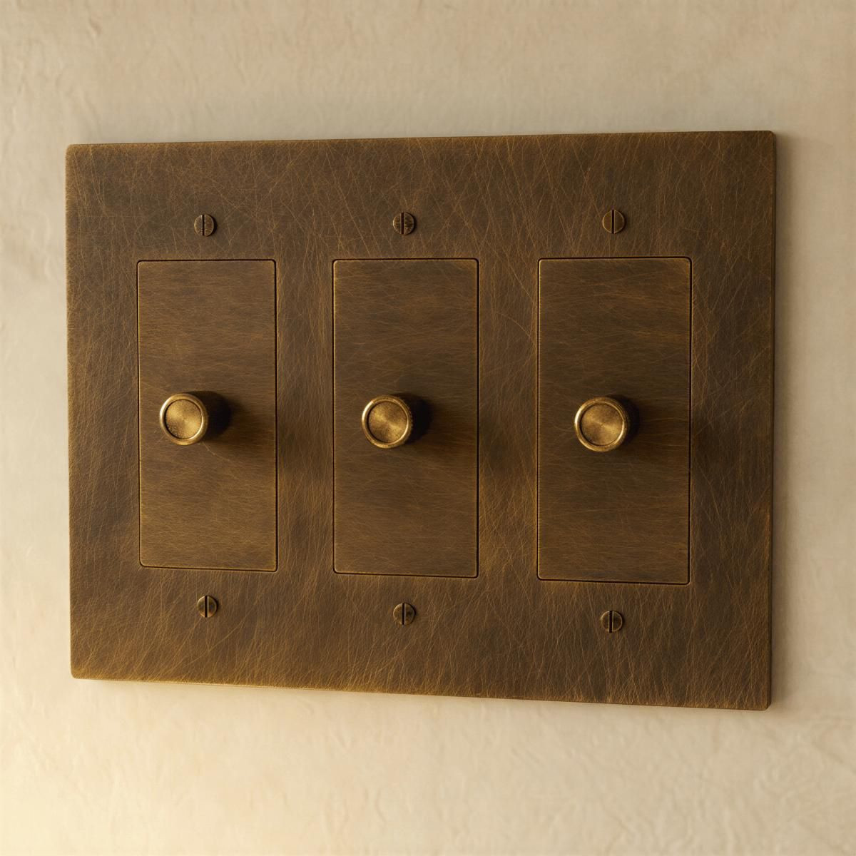 Residence Supply Brass Dimmer Light Switch - 120V AC, UL Listed - Handcrafted Solid Brass Rotary ... | Target