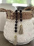 Goblinworx warm brown wooden bead elegant farmhouse bead strand-prayer bead garland | Amazon (US)