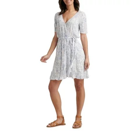 Floral Sheath Wrap Dress | Walmart (US)