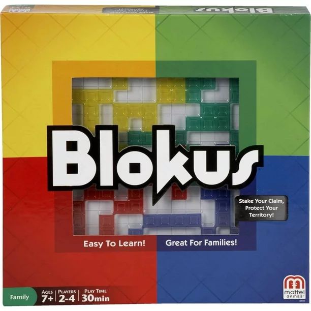 Blokus Family Fun Game for 2-4 Players Ages 7Y+ - Walmart.com | Walmart (US)