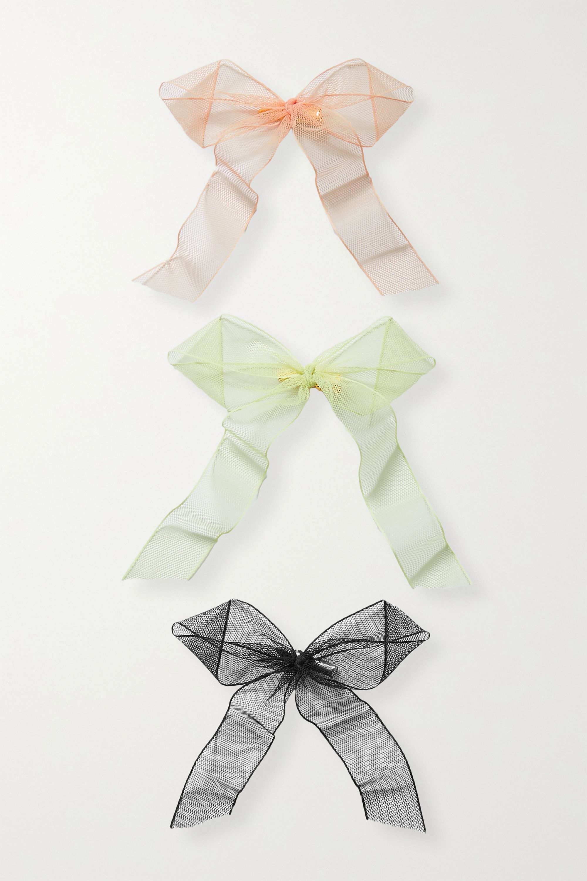 Set of three tulle hair clips | NET-A-PORTER (US)