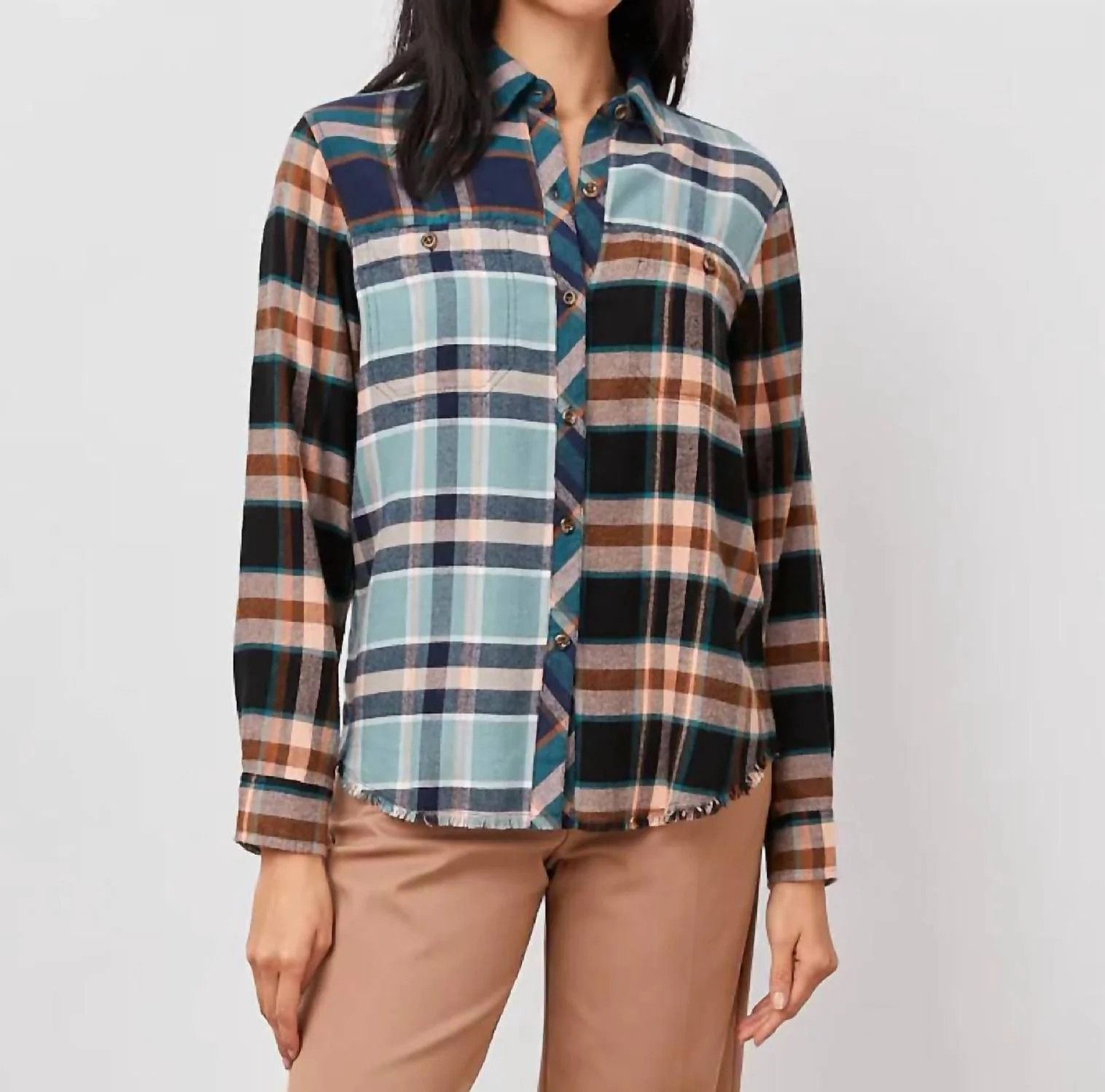 Brando Shirt In Heathrow Mixed Plaid | Shop Simon