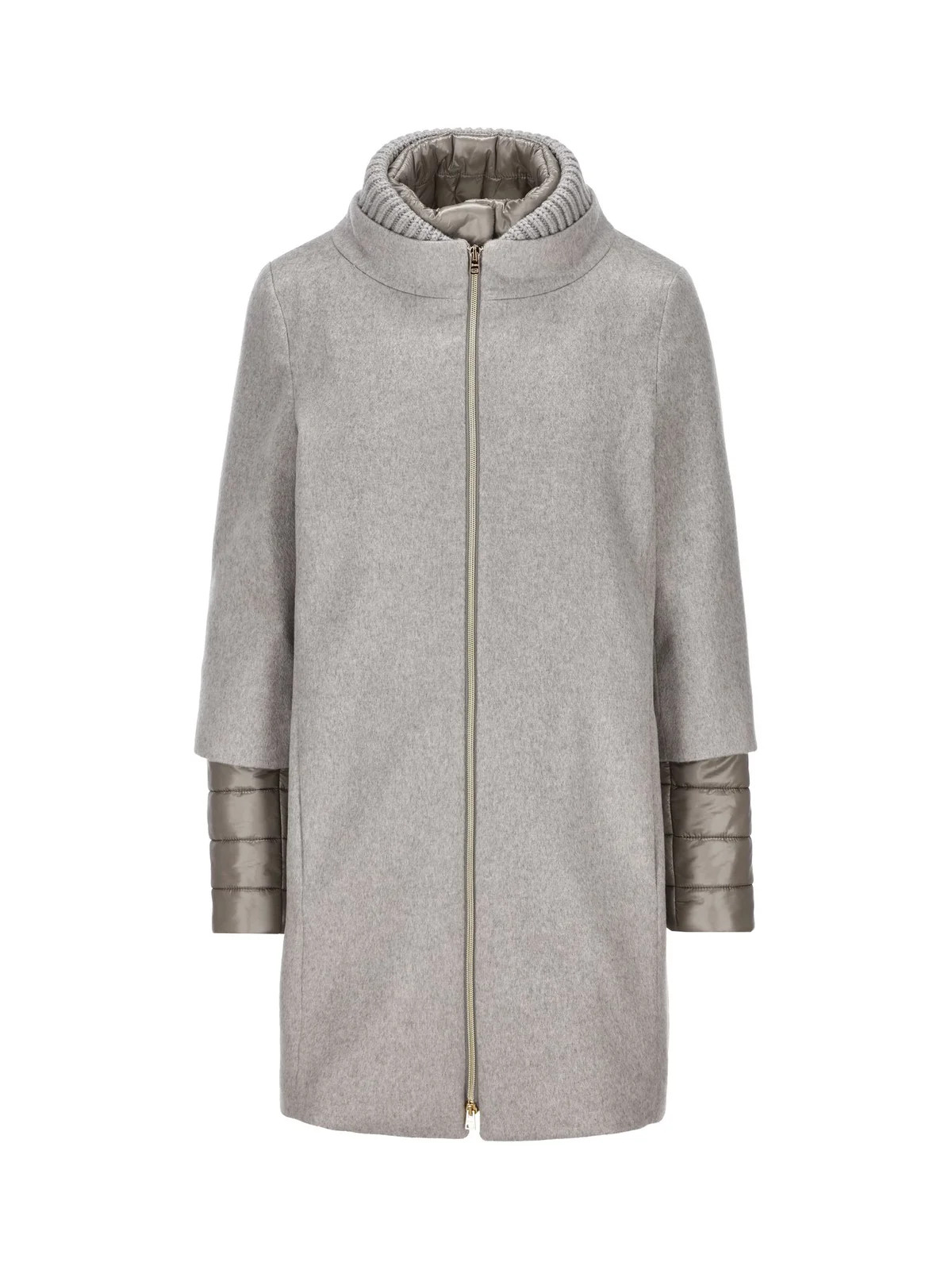 Herno Layered Effect Zipped Coat | Cettire Global