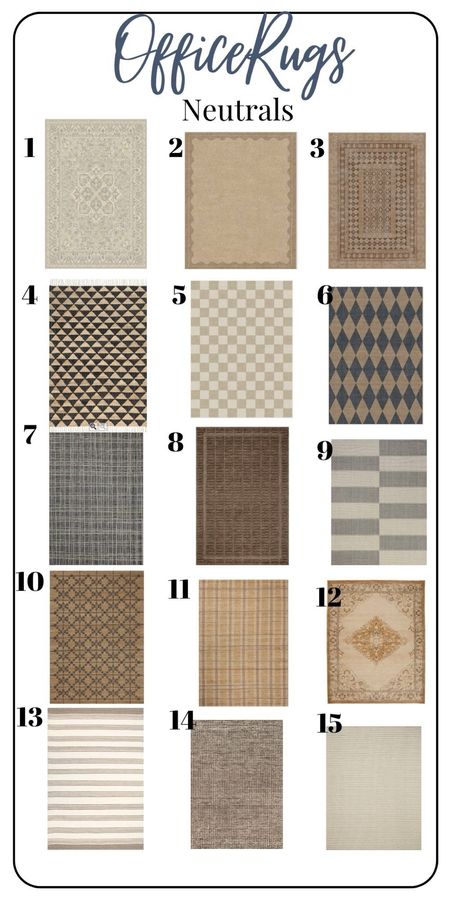 Neutral rugs perfect for an office (or anywhere!)

#LTKhome